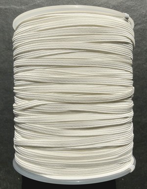 Elastic Lingerie ribbon 6-cords=5mm (100 m), Off White